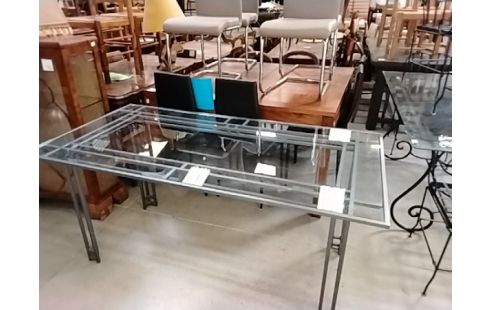 TABLE VERRE ARTDECO