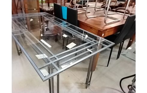 TABLE VERRE ARTDECO