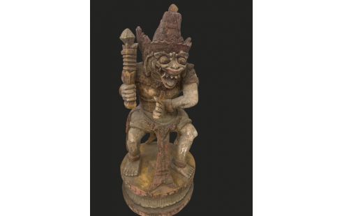 HOUTEN BEELD INDO - OLD BALI