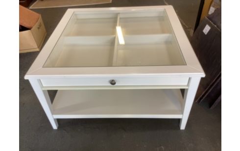 TABLE BASSE IKEA BLANC CARRÉ 94CM