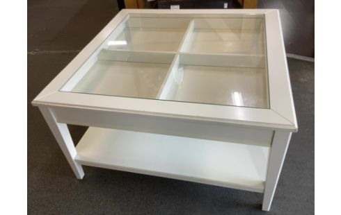 TABLE BASSE IKEA BLANC CARRÉ 94CM