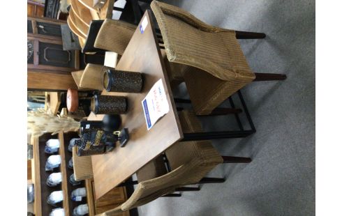 6 CHAISES VANNERIE DOS INCURVE