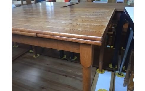 TABLE BOIS AVEC ALLONGES INTERIEURES