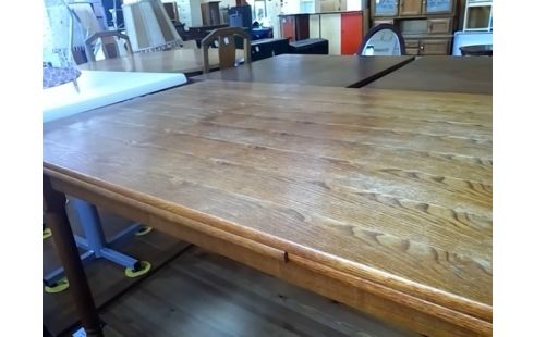 TABLE BOIS AVEC ALLONGES INTERIEURES