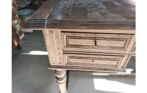 BONHEUR DU JOUR BUREAU CHÊNE FIN XIX EME CLE