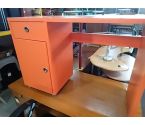 BUREAU 1 PORTE 1 TIROIR ORANGE
