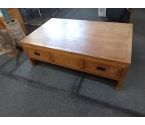 TABLE BASSE BOIS EXOTIQUE TIROIRS