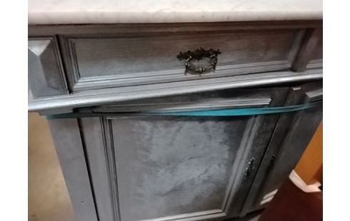 COMMODE COIFFEUSE MARBRE ACCIDENTÉ