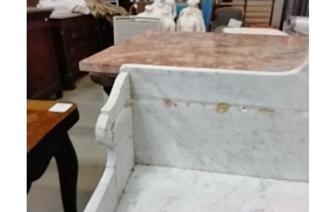 COMMODE COIFFEUSE MARBRE ACCIDENTÉ