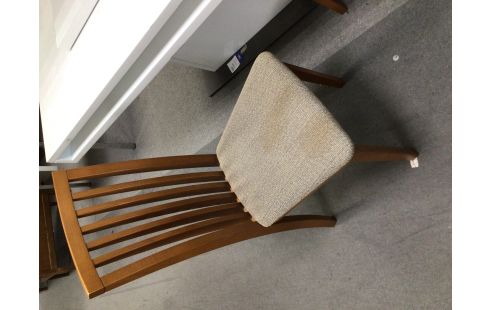 CHAISE COULEUR MERISIER TISSU BRUN LOT DE 6