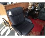 FAUTEUIL RELAX SIMILI CUIR NOIR