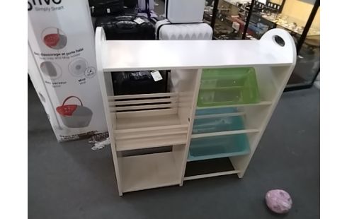 MEUBLE ENFANTS BLANC CAISSES