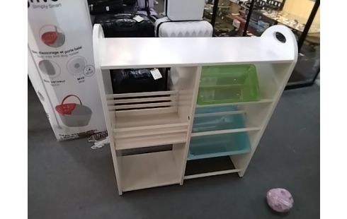 MEUBLE ENFANTS BLANC CAISSES