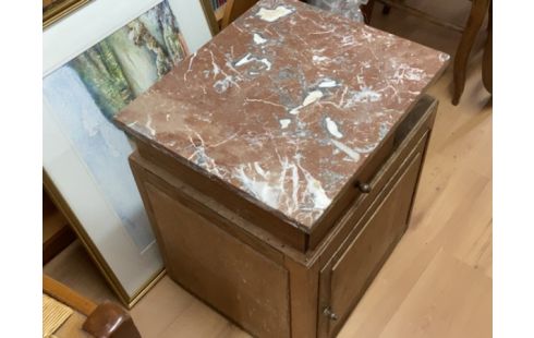CHEVET BOIS MARBRE