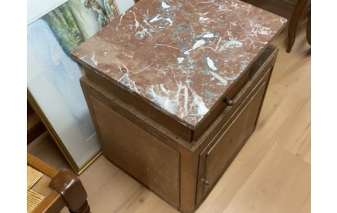 CHEVET BOIS MARBRE