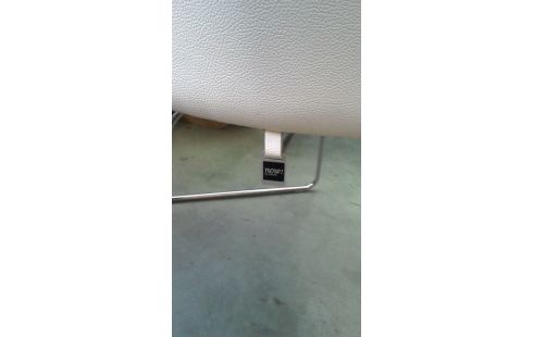 6 SILLAS CUERO BLANCA GRIS