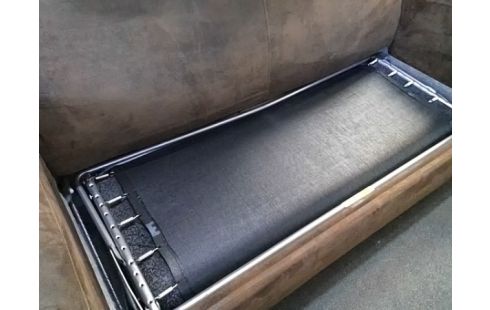 CANAPE 2P CONVERTIBLE TISSU MARRON