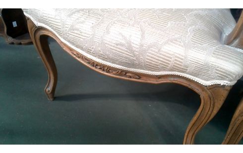SILLA RAMA ESTILO LOUIS XV BEIS TEJIDO