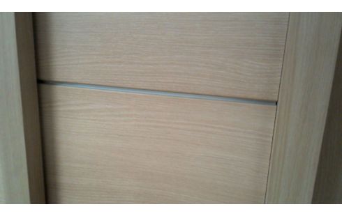 PENDERIE, , BOIS LOOK NATTE GLACE ECLAIRE COULISSANT 2 PORTES