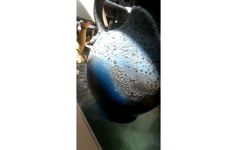 ÁNFORA AZUL GRIS GRANDE