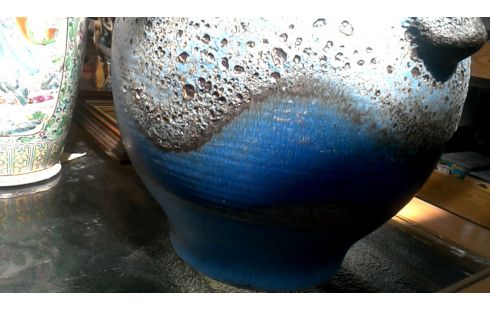 ÁNFORA AZUL GRIS GRANDE