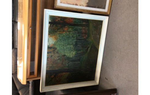 PEINTURE FORET SIGNE J.LINNARD