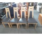 4 CHAISES A   2 ABIMEES AU COIN