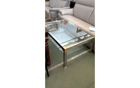 MESA DE SALÓN HIELO LATÓN