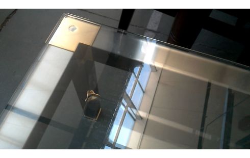 MESA DE SALÓN HIELO LATÓN