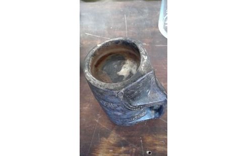NACHTTOPF. MILCH AFRIKANSICH, , HOLZ