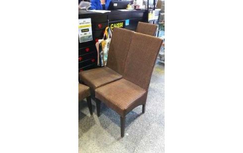 CHAISES OSIER LOT DE 4