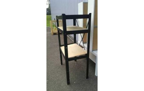 ETAGERE NOIR ET BOIS   