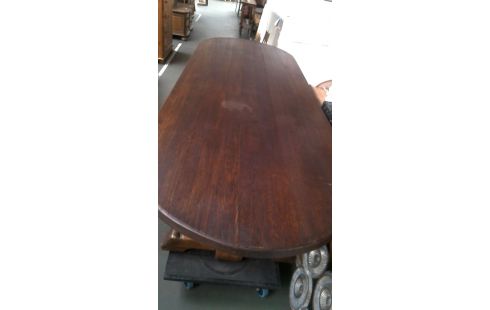 TABLE DE SALLE A MANGER RUSTIQUE MASSIF CHENE