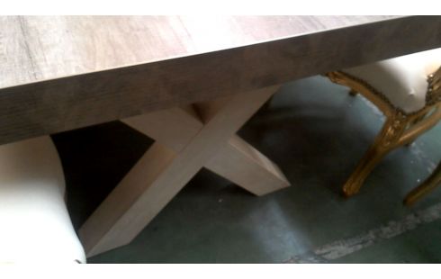 TABLE DE SALLE A MANGER CERUSE, , BOIS LOOK