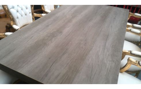 TABLE DE SALLE A MANGER CERUSE, , BOIS LOOK