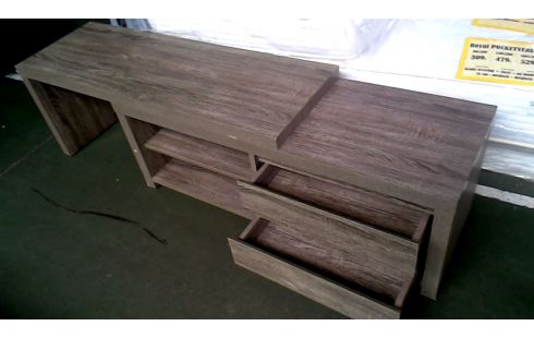 MEUBLE TELE CERUSE, , BOIS LOOK 2 TIROIRS