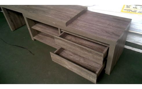 MEUBLE TELE CERUSE, , BOIS LOOK 2 TIROIRS