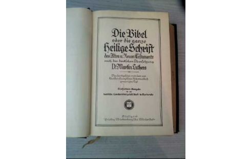 BIBEL NACH MARTIN LUTHER 1930