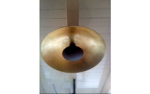 DECKENLAMPE <LINDBY> SCHWARZ M. BLATTGOLD