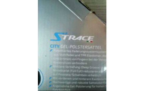 FAHRRADSATTEL <STRACE> GEL-POLSTERUNG OVP
