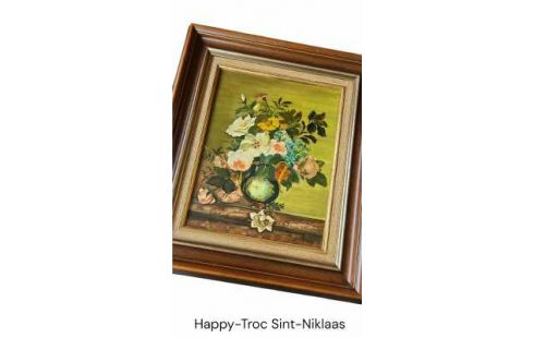 SCHILDERIJ  BLOEMEN KLEIN GESIGNEERD