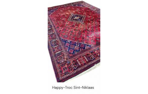 KILIM BURDEOS AZUL