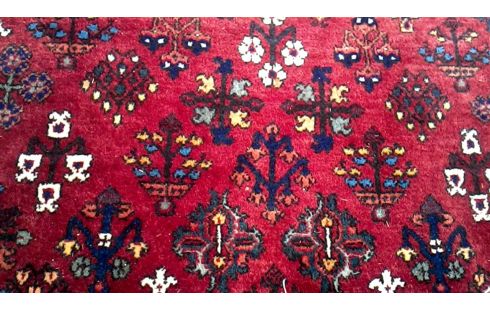 KILIM BURDEOS AZUL
