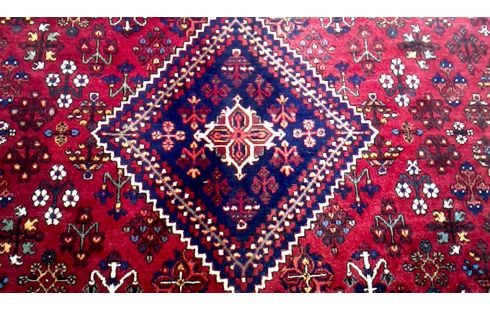 KILIM BURDEOS AZUL