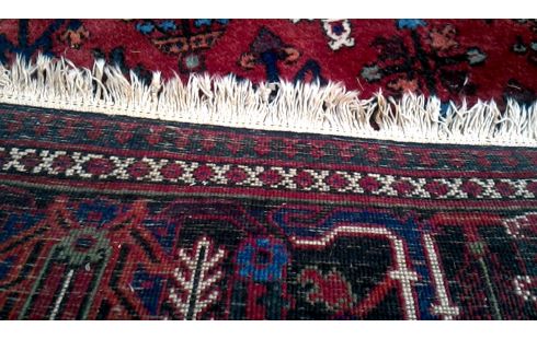 KILIM BURDEOS AZUL