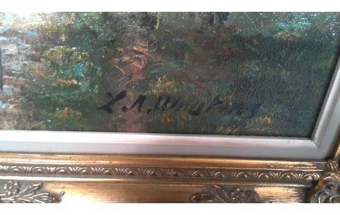 GEMÃLDE, , BAUERNHOF, , KARREN MET