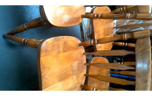 4 CHAISES, , BOIS