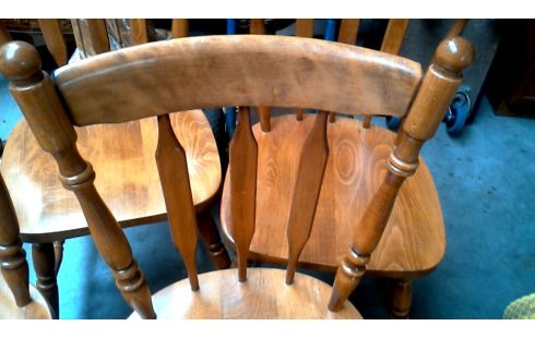 4 CHAISES, , BOIS