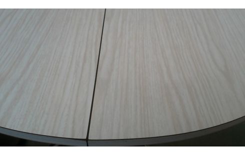 TABLE DE CUISINE ROND VINTAGE FORMICA CHROME