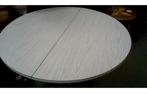 TABLE DE CUISINE ROND VINTAGE FORMICA CHROME